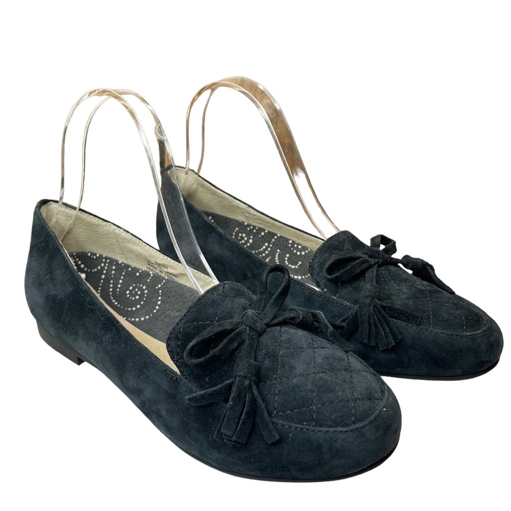 Propet black suede loafers with tassels flats womens shoes size 7.5 - Picture 8 of 15